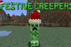 Festive Creepers Mod for Minecraft
