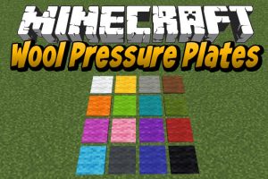 Wool Pressure Plates Mod for Minecraft