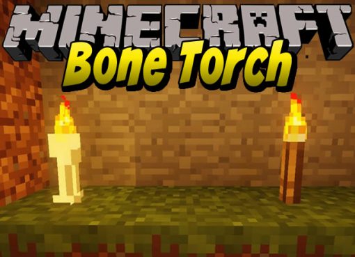 Bone Torch Mod for Minecraft
