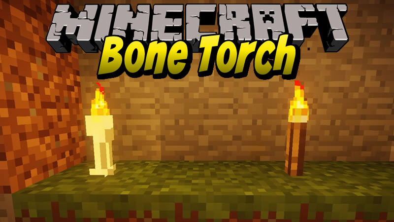 Bone Torch Mod for Minecraft
