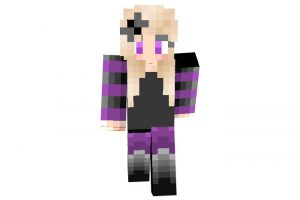 Gothic Purple Skin for Minecraft Girls