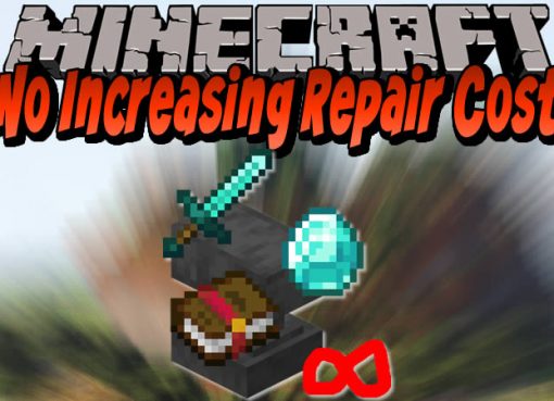 No Increasing Repair Cost Mod for Minecraft