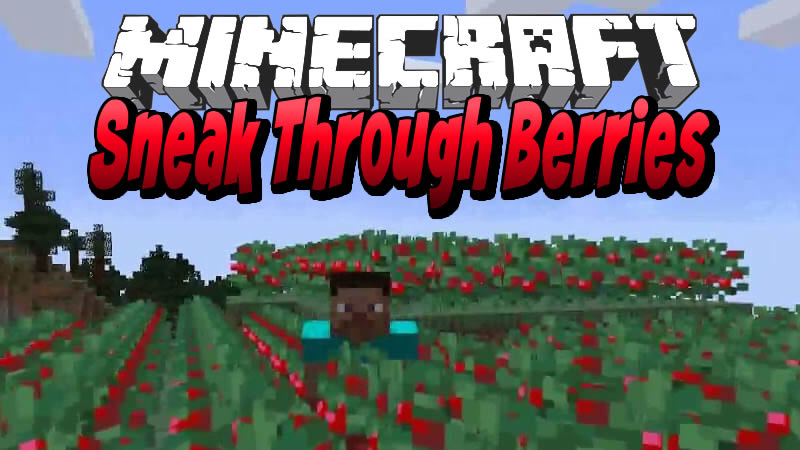 Sneak Through Berries Mod For Minecraft 1 16 4 1 15 2 1 14 4 Minecraftgames Co Uk