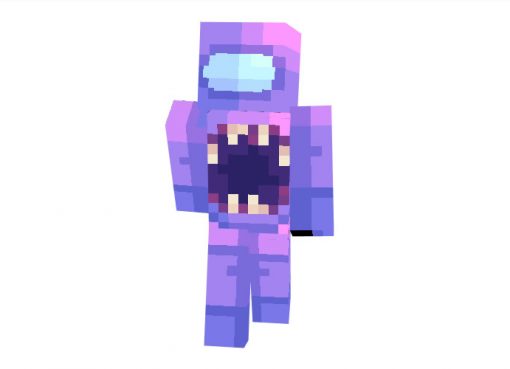 Among Us Impostor Purple Skin for Minecraft