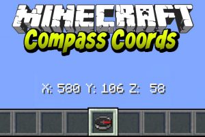 Compass Coords Mod for Minecraft