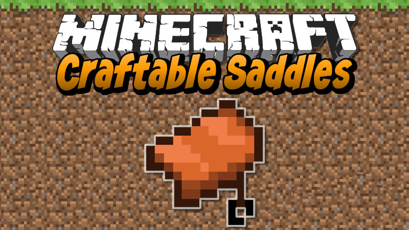Craftable Saddles Mod for Minecraft