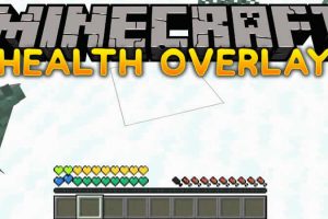 Health Overlay Mod for Minecraft