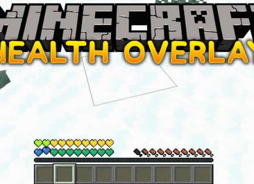 Health Overlay Mod for Minecraft