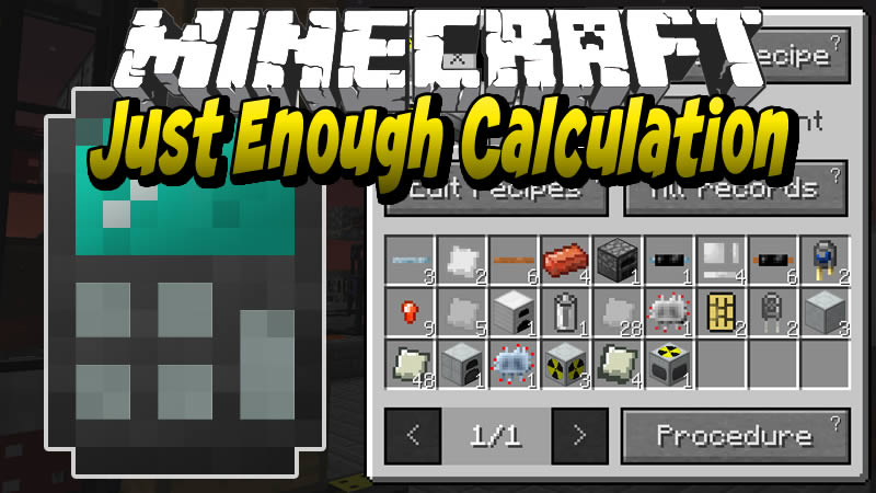 Just Enough Calculation Mod for Minecraft