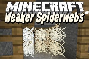 Weaker Spiderwebs Mod for Minecraft