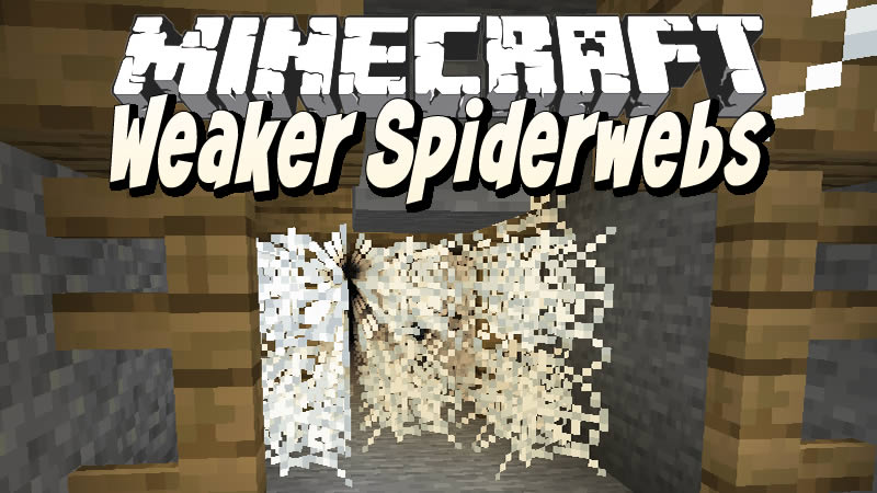 Weaker Spiderwebs Mod for Minecraft