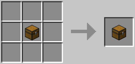 Wooden Chest Crafting Recipe