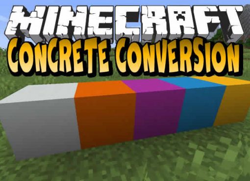 Concrete Conversion Mod for Minecraft