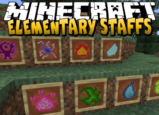 Elementary Staffs Mod for Minecraft