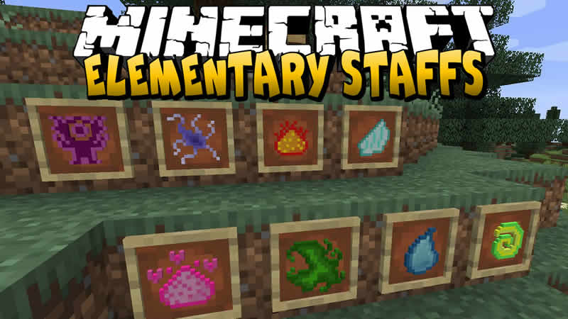 Elementary Staffs Mod for Minecraft