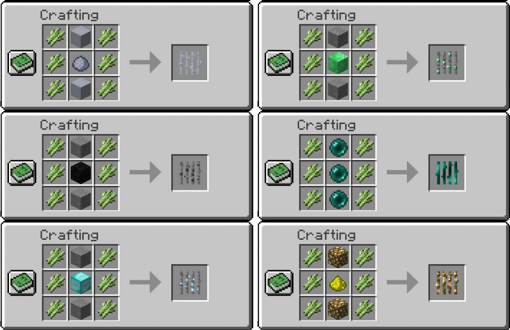 Ore Reeds Mod Crafting Recipes 2