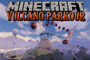 The Vulcano Parkour Map for Minecraft