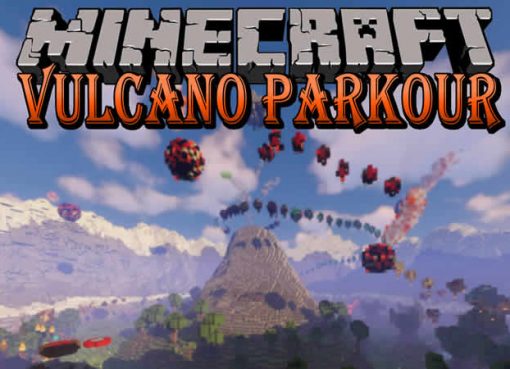 The Vulcano Parkour Map for Minecraft