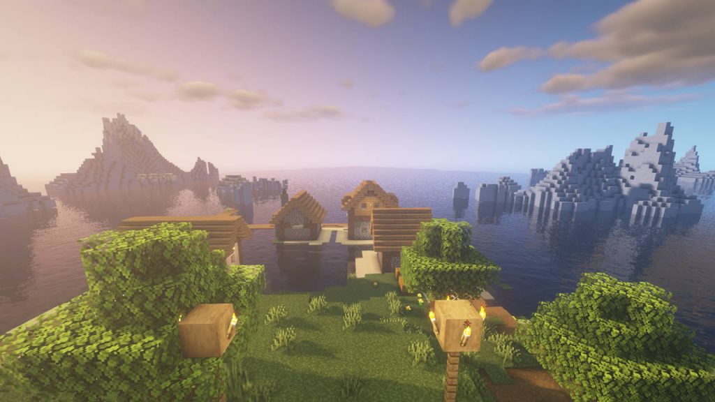 Village on a Lonely Island in the Ocean Seed Screenshot 2