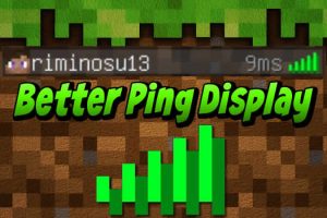 Better Ping Display Mod for Minecraft