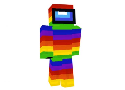 Among Us Multicolored Skin for Minecraft