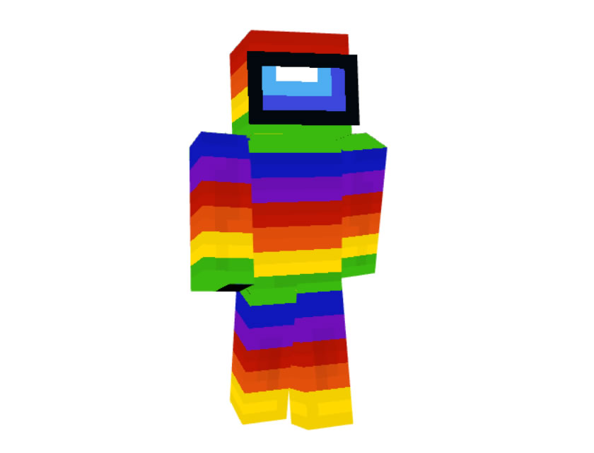 Among Us Multicolored Skin for Minecraft