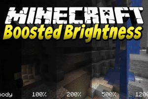 Boosted Brightness Mod for Minecraft