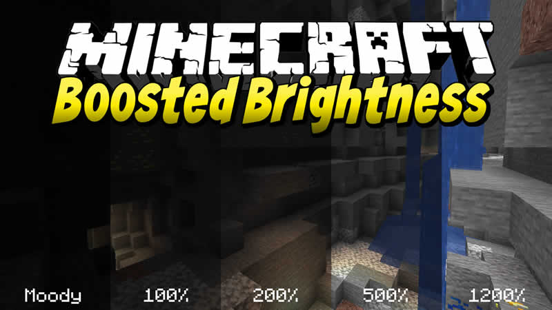 Boosted Brightness Mod for Minecraft