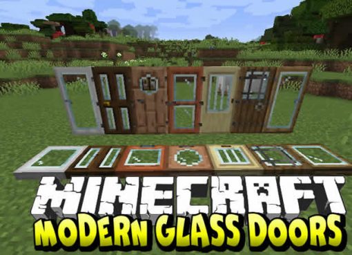 Modern Glass Doors Mod for Minecraft