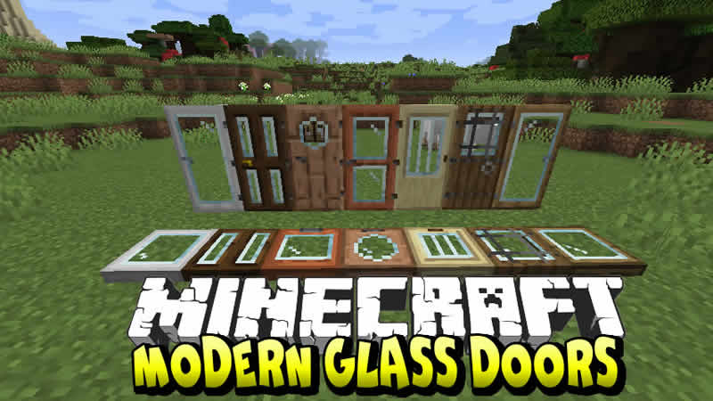 Modern Glass Doors Mod for Minecraft