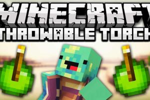 Throwable Torch Mod for Minecraft