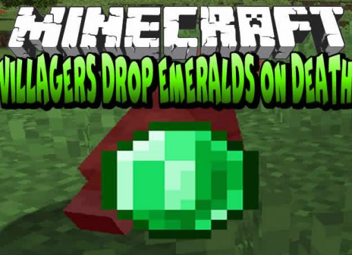 Villagers Drop Emeralds on Death Mod for Minecraft