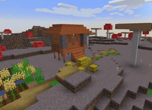 Mushroom Biome Village Seed for Minecraft