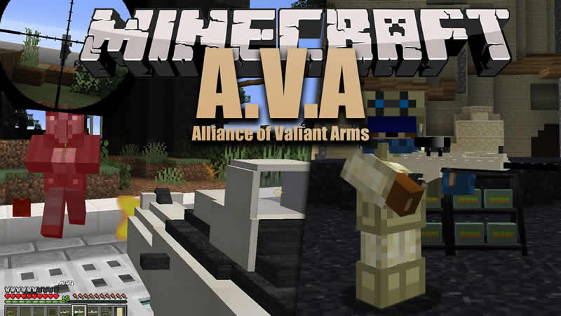 Alliance of Valiant Arms Guns Mod for Minecraft
