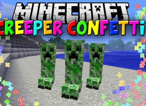 Creeper Confetti Mod for Minecraft