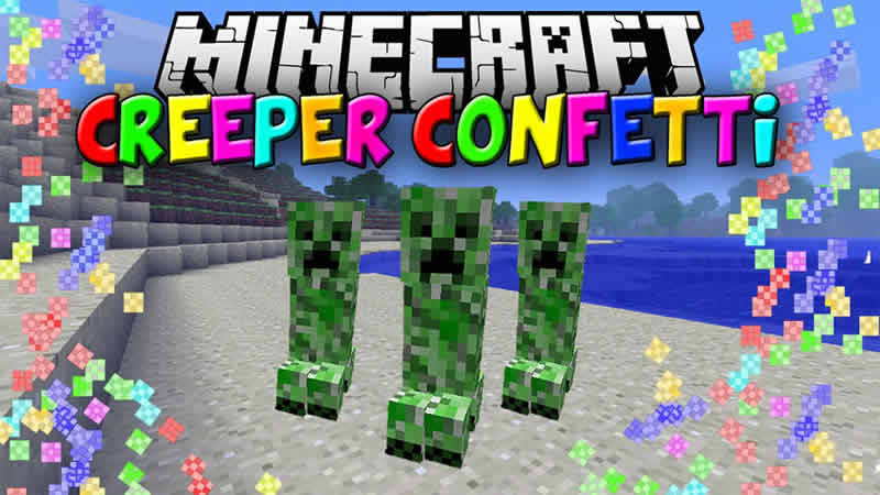 Creeper Confetti Mod for Minecraft