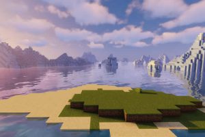 Ice Spikes Biome and Ocean Monument Seed for Minecraft