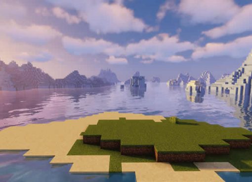Ice Spikes Biome and Ocean Monument Seed for Minecraft