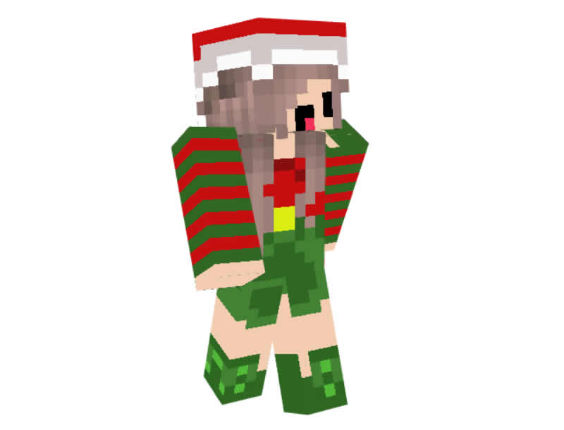 JuliaPvP Christmas skin for Minecraft