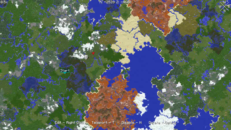 Xaero's World Map Screenshot