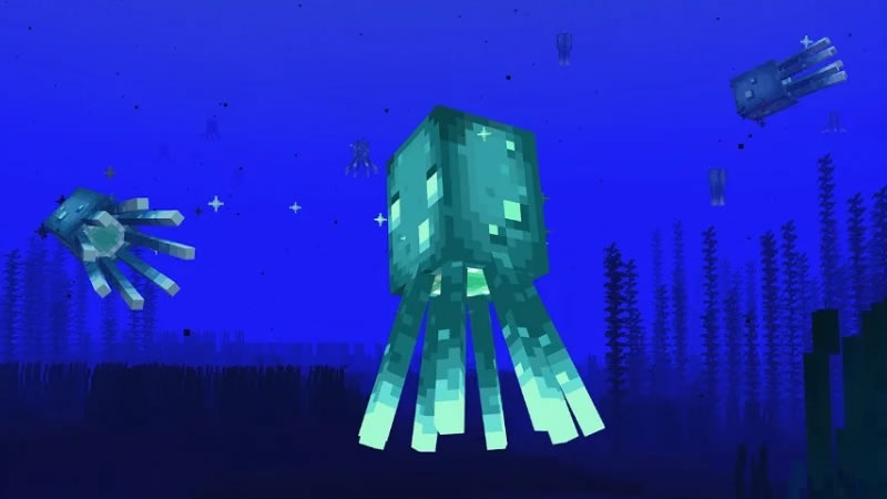 Minecraft 1.17.1 Glow Squid