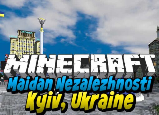Kyiv, Ukraine, Maidan Nezalezhnosti Map for Minecraft