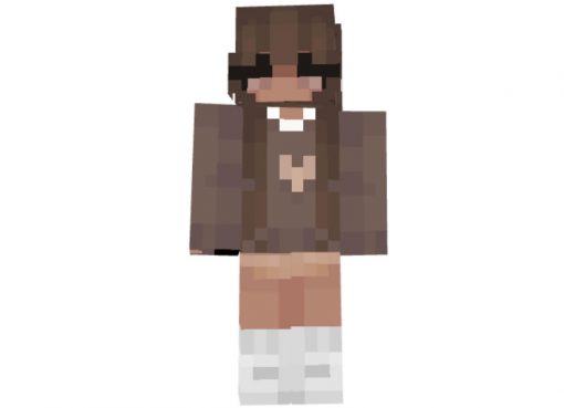 Girl in White Boots Skin for Minecraft