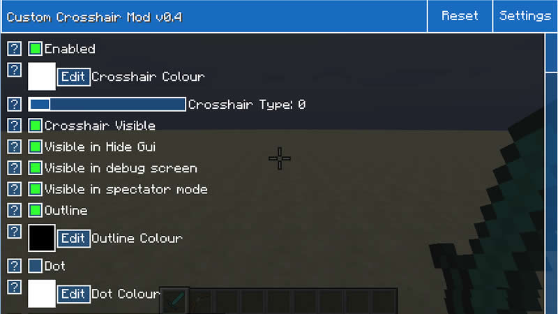 Custom Crosshair Mod Screenshot 3