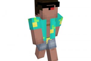 Noob on Holiday Skin for Minecraft