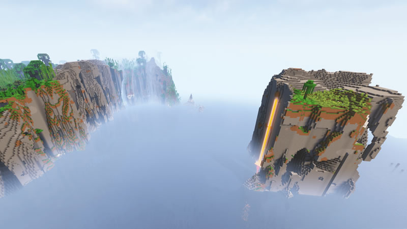 Abnormal Mountain with a Steep Cliff Seed Screenshot
