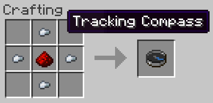 Player Tracking Compass Mod Crafting Recipe