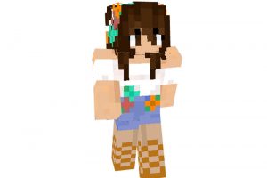 Simple Summer Skin for Minecraft Girl