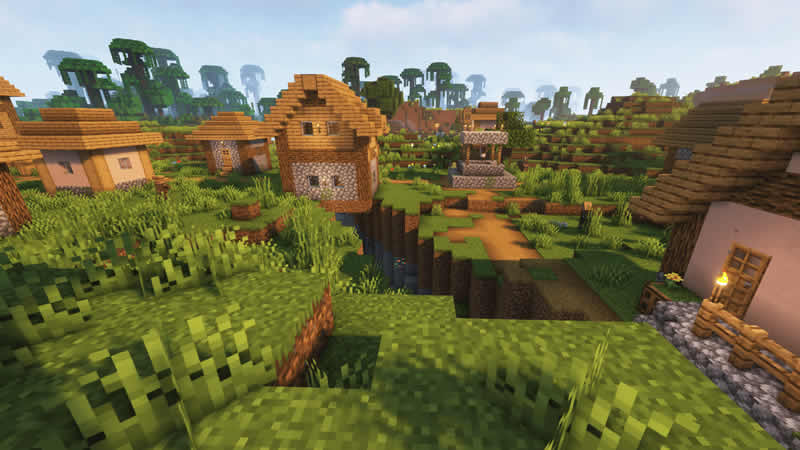 Village Surrounded by Beautiful Jungle Seed Screenshot 2
