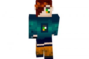 n0yes skin for Minecraft girl